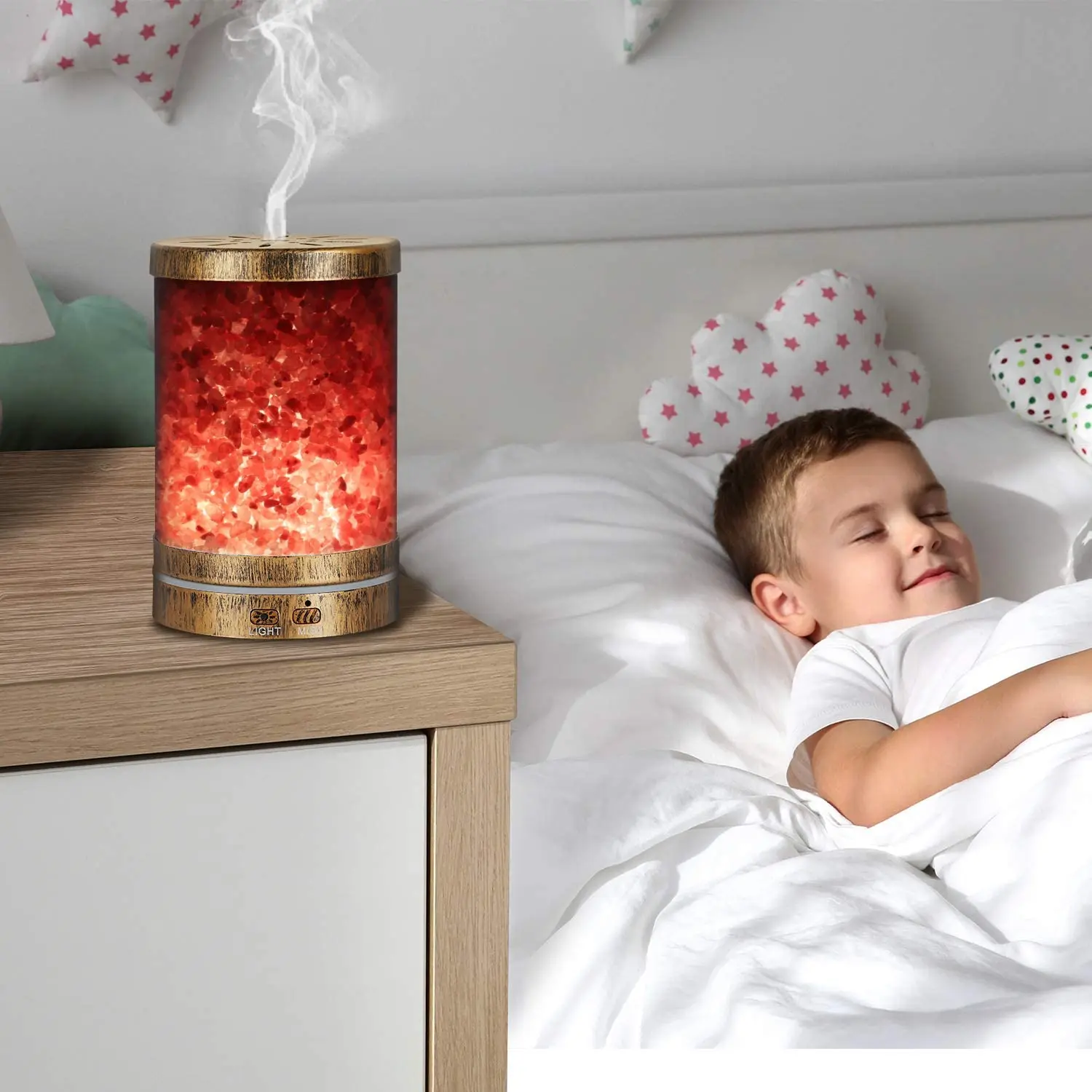 120ML Crystal Salt Rock Crystal Lamps Himalayan Salt Lamp Scent Diffuser  Aroma diffuser