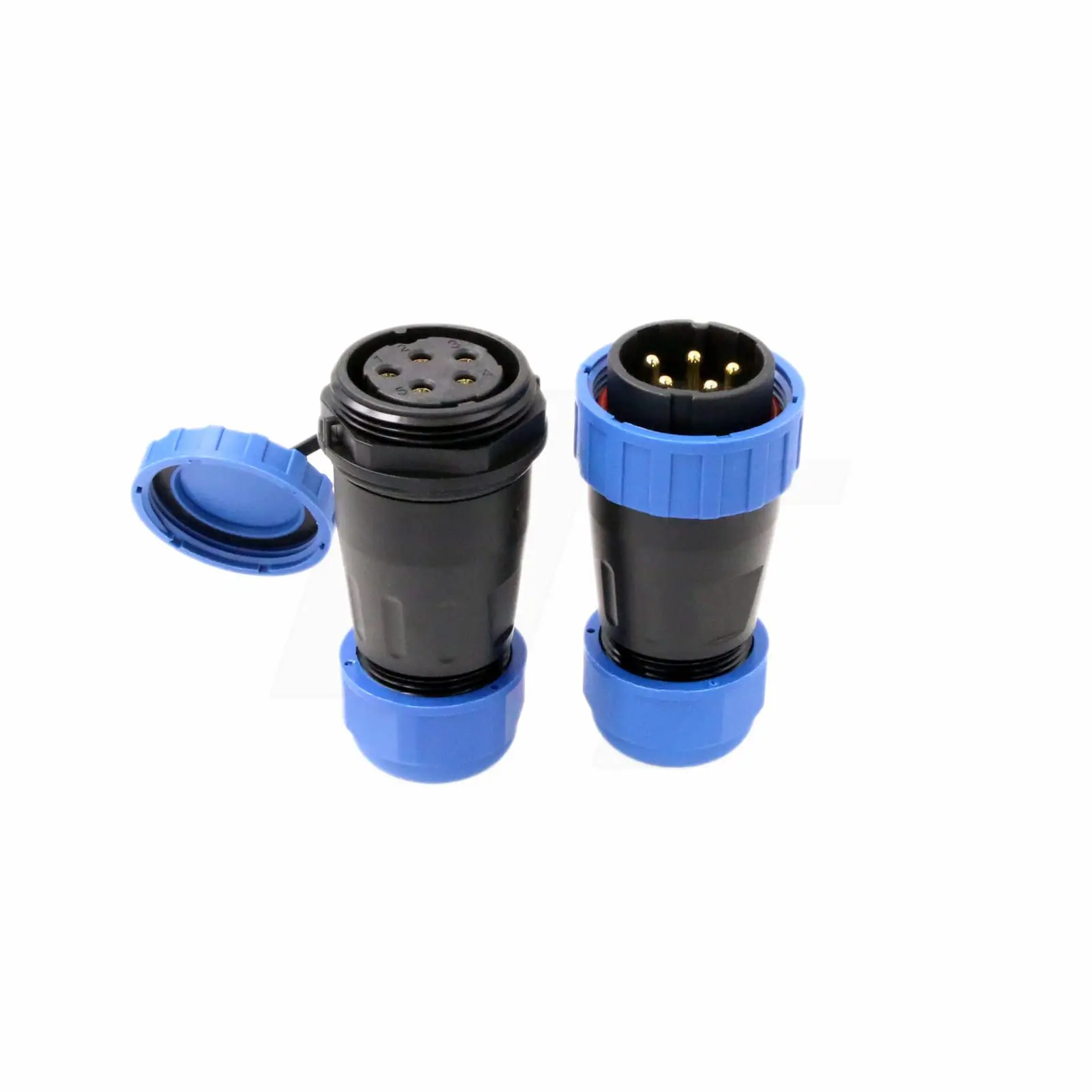 High Quality  Male Female Flange IP68 Wire Cable Electrical CircularLow Voltage Waterproof ConnectorNew Style  Ip68 5p 5pin
