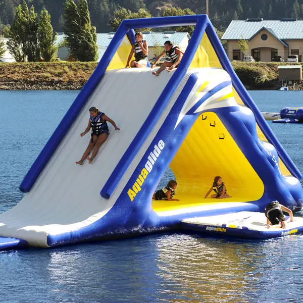  2021 hottest Water Park large sealed air tight Inflatable Floating Aqua for customized