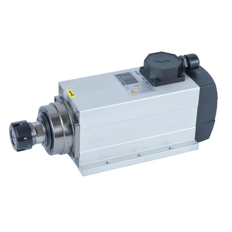 high quality HQD ER32 6kw air cooling spindle motor for cnc router machine GDF60-18Z/6.0
