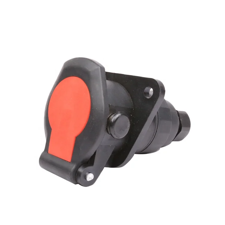 Hot Selling Crimp Type European 24v ADR Color ABS EBS 15 Pole 15 Pin Trailer Connector Trailer Socket