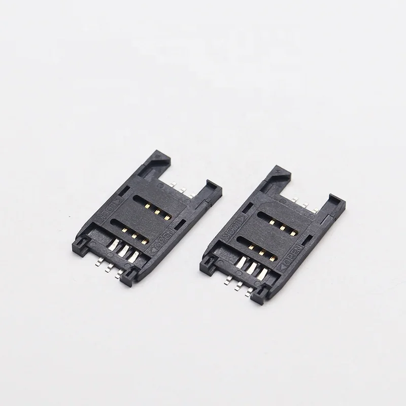 8 pin micro sim card flip for GSM/GPRS connector simcard socket