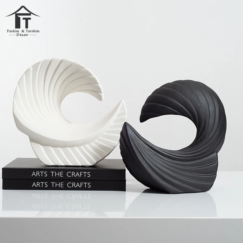 Custom China home decoration wholesale creative interior home decor textured large nordic art sculpture