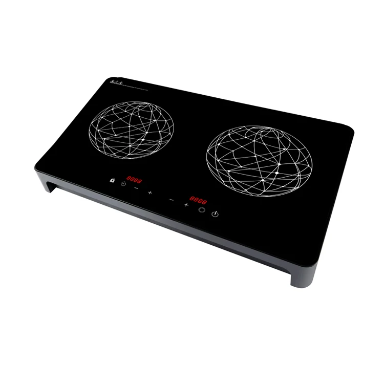 dual two 2 burners plastic body  induction cooker  with GS