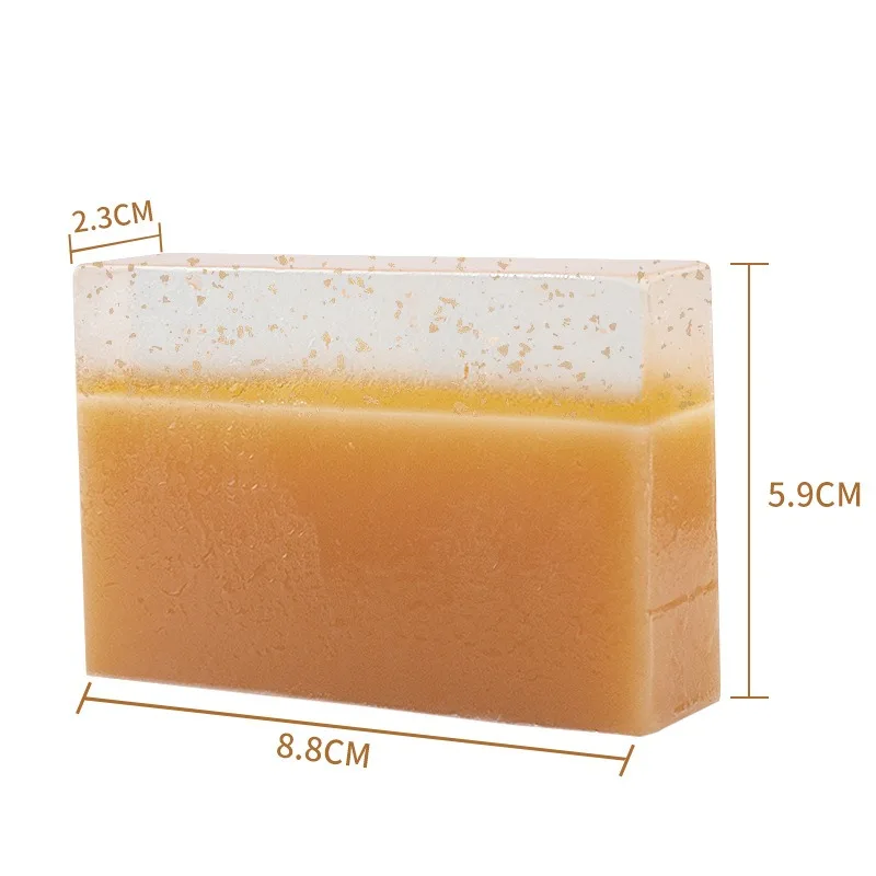 Custom turmeric gold foil VC handmade soap cleansing bath foam delicate and rich solid soap bar daily body cleaning special soap