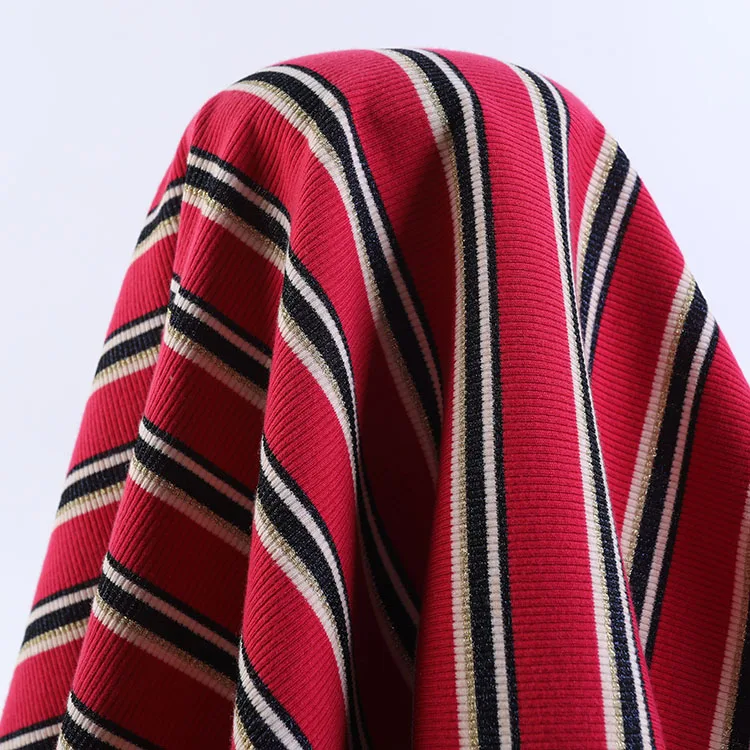 
Modern design metallic fabric filigree TR filigree stretch rib 