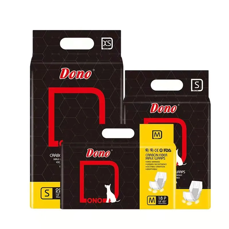 DONO Dog Diapers carbon male Disposable Pet Diapers Dog Physiological Pants Puppy Diaper Panties for Dogs