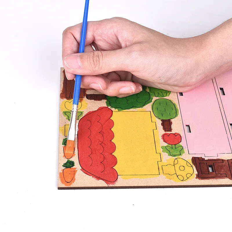 DIY Planting Puzzle Game For Kids 3d Mini Garden Paper Puzzle Toy Set