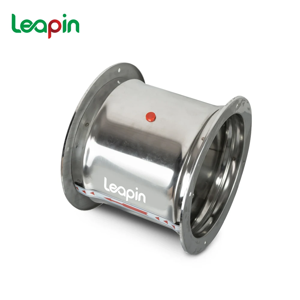 Galvanized Steel Round Damper Min 75Mm Max 300Mm Hvac Volume Control Damper With Manual Handle