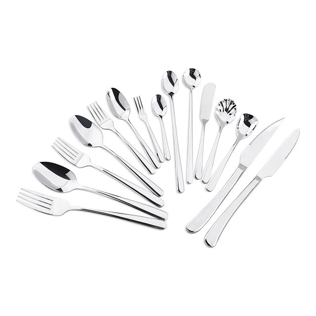 
18/10 stainless steel tableware flatware fork and knife for dinner cutlery set 