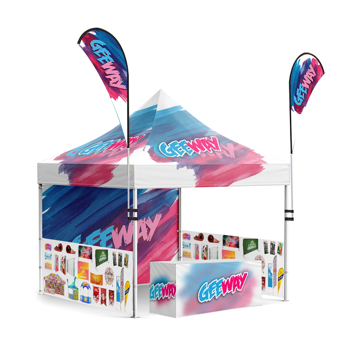 Foldable Pop Up 10x10 Canopy Tent Carp Hex Aluminum Tente De Foire Commerciale Chapiteau Outdoor Folding Tents For Fairs