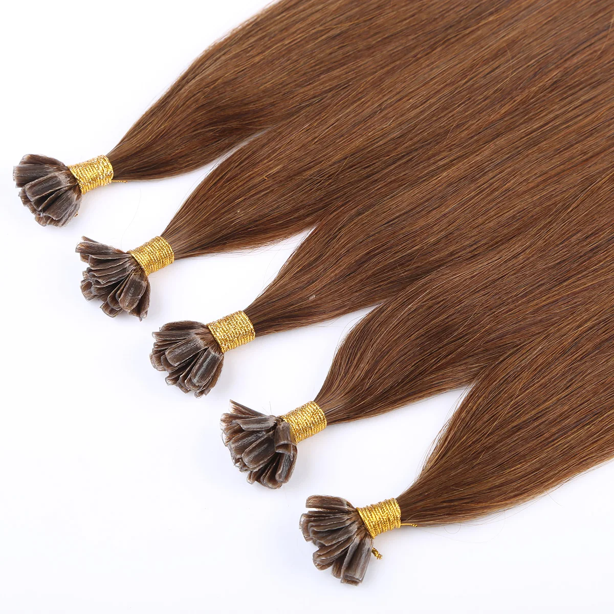 2023 Dark Brown 14 Inches Soft 100g/pack Straight Brown repair invisible Keratin Rem virgin u tip real Human Hair Extension