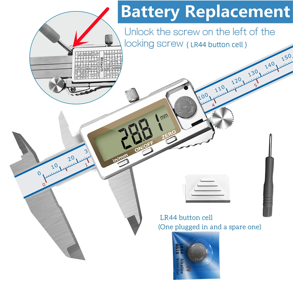 DITRON Digital Caliper Vernier Calipers Metal Caliper 150/200/300mm High Accuracy Measuring Tools Micrometer Digital Ruler