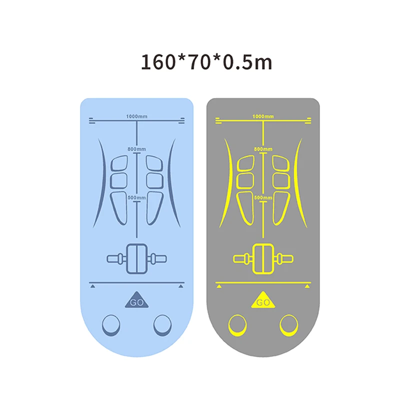 Wholesale High Quality Abdominal Wheeled Mat Exerciser Fitness Equipment Foam Handle Abdominal Wheel Roller Mat