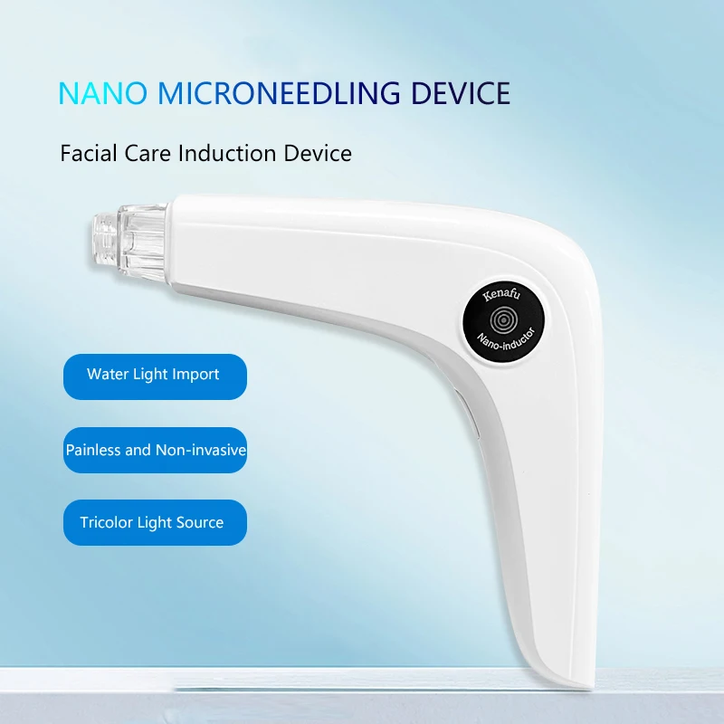 Wireless Portable Mesotherapy Gun for Anti-aging Red Light Facial Lifting Device Home Use Painless Microcrystal Injector