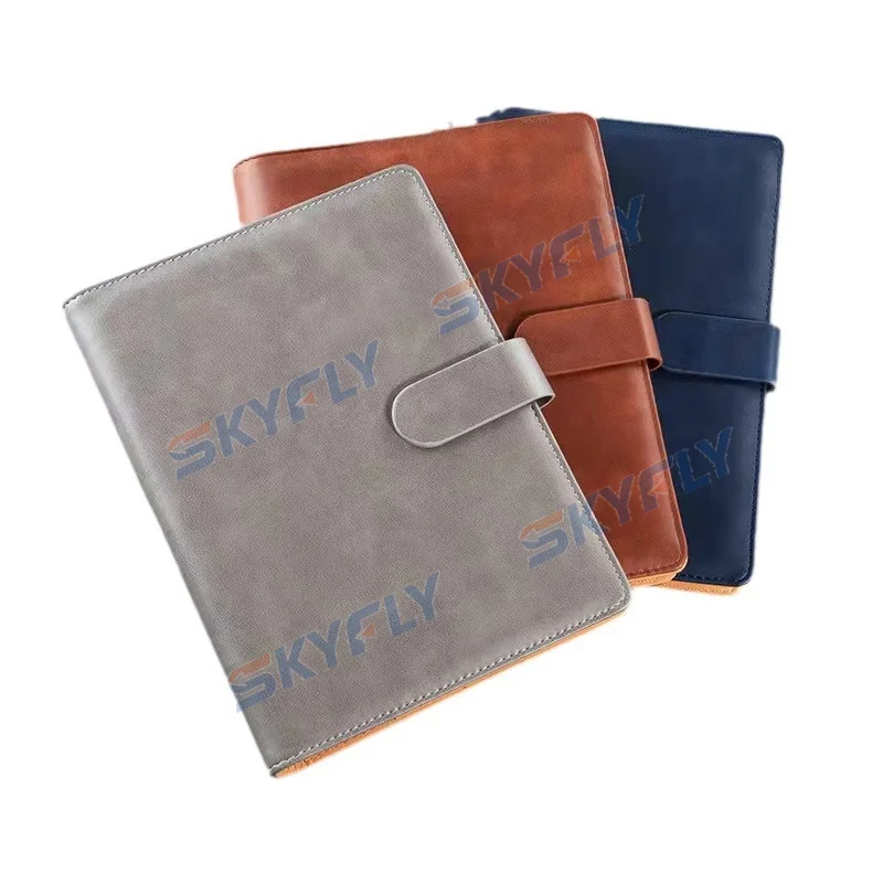 Personalize Custom A5 Journals Note Books Custom Logo Business Planner Customizable Pu Leather Notebook with Brand Logo