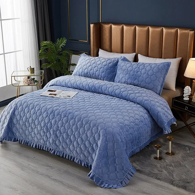 Оптовая продажа толстое теплое одеяло для кровати зимнее клетчатое Фланелевое стеганое покрывало