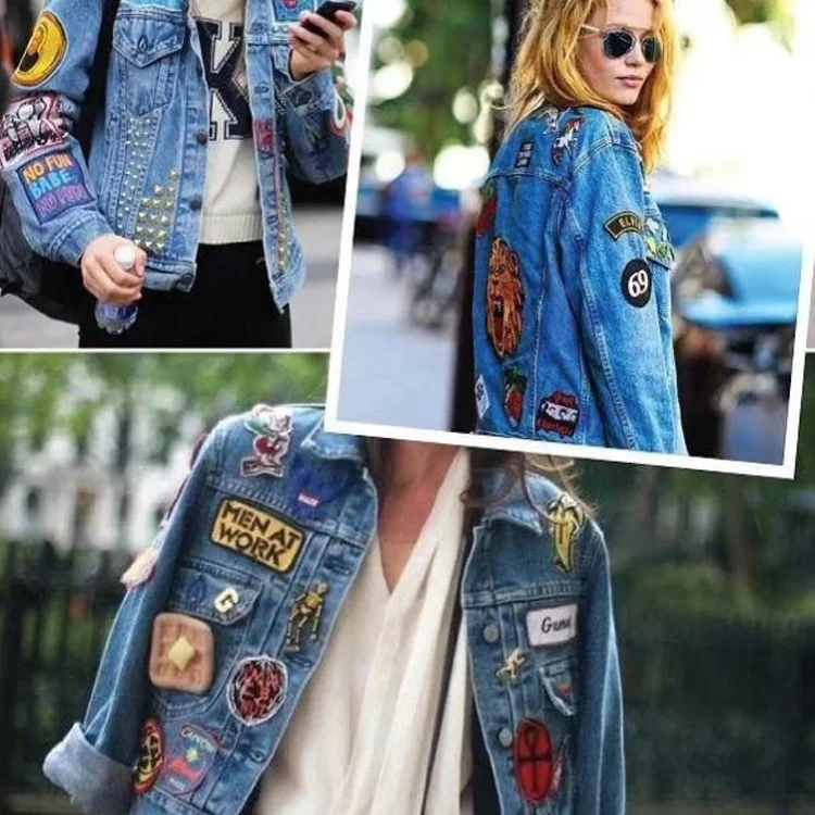
HZ038 New Fashion Pixel Cartoon Patches Custom Game Character Patches For Clothing Applique 