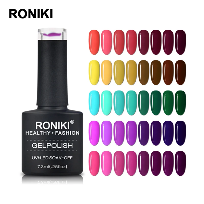 Gel Polish 154 Colors Nail Art Manicure Semi Permanent UV LED Esmalte Para Unha Gel Varnish Set 7.3ml