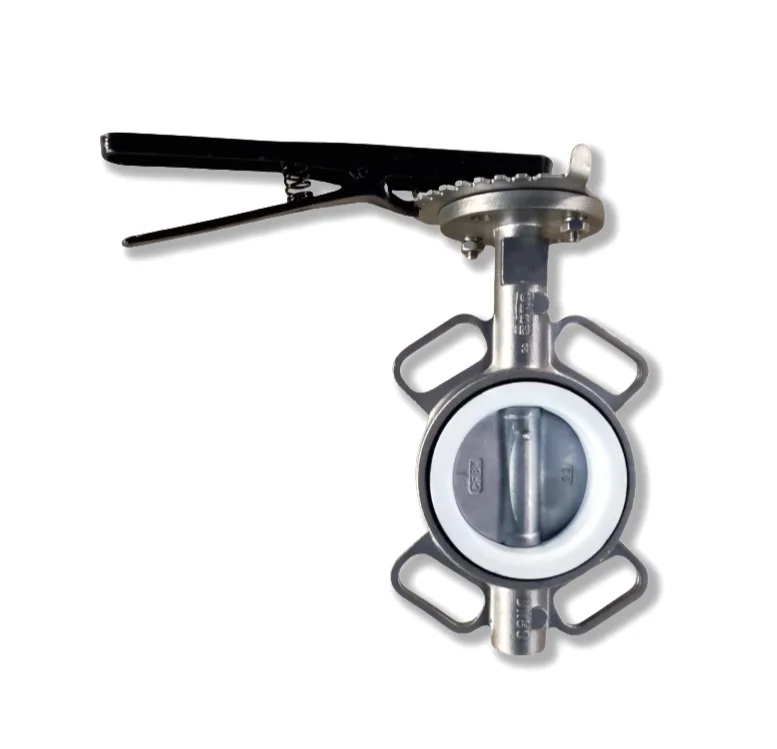 2.5 inch Stainless Steel CF8M CF8 Wafer Type Butterfly Valve Connection to Pn10/Pn16/Cl125/Cl150/JIS 10K