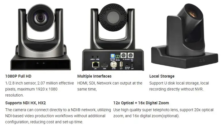  4K UHD USB3.0 HDMI SDI PTZ видеокамера для видеоконференции камера ptz
