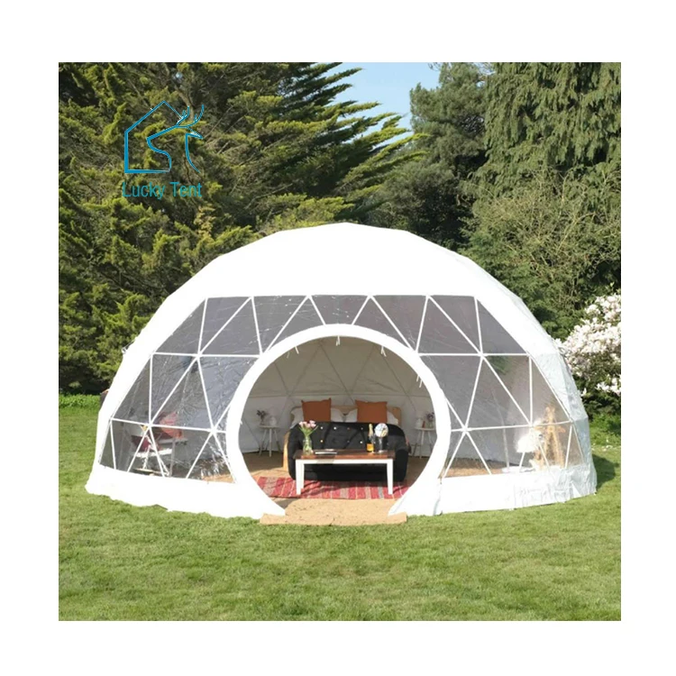 Наружная прозрачная Hotel Geodesic Igloo купольная палатка для кемпинга на продажу 5 м