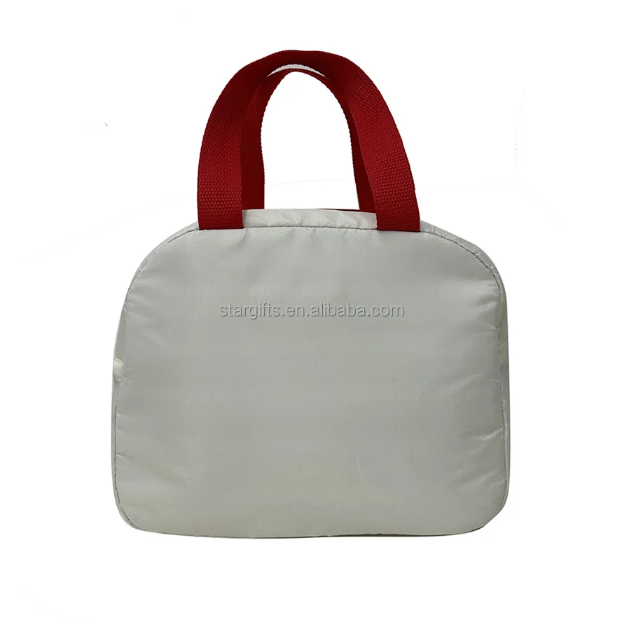 Custom Sublimation Printing Waterproof Polyester Thermal Insulated Food Lunch Bag for Work School