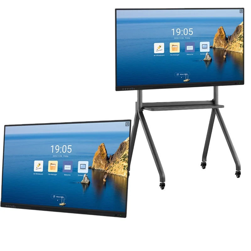 Wholesale 55 65 75 86 Inch LCD Touch Screen All in One PC Whiteboard Interactive Flat Panel for Education Meeting Conference
