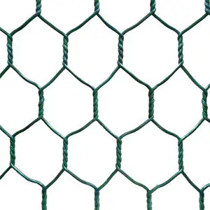 Protecting Fence 0.5mm-3.0mm Diameter PVC Coated Hexagonal Wire Mesh Iron Wire Mesh Galvanized Hexagonal Wire