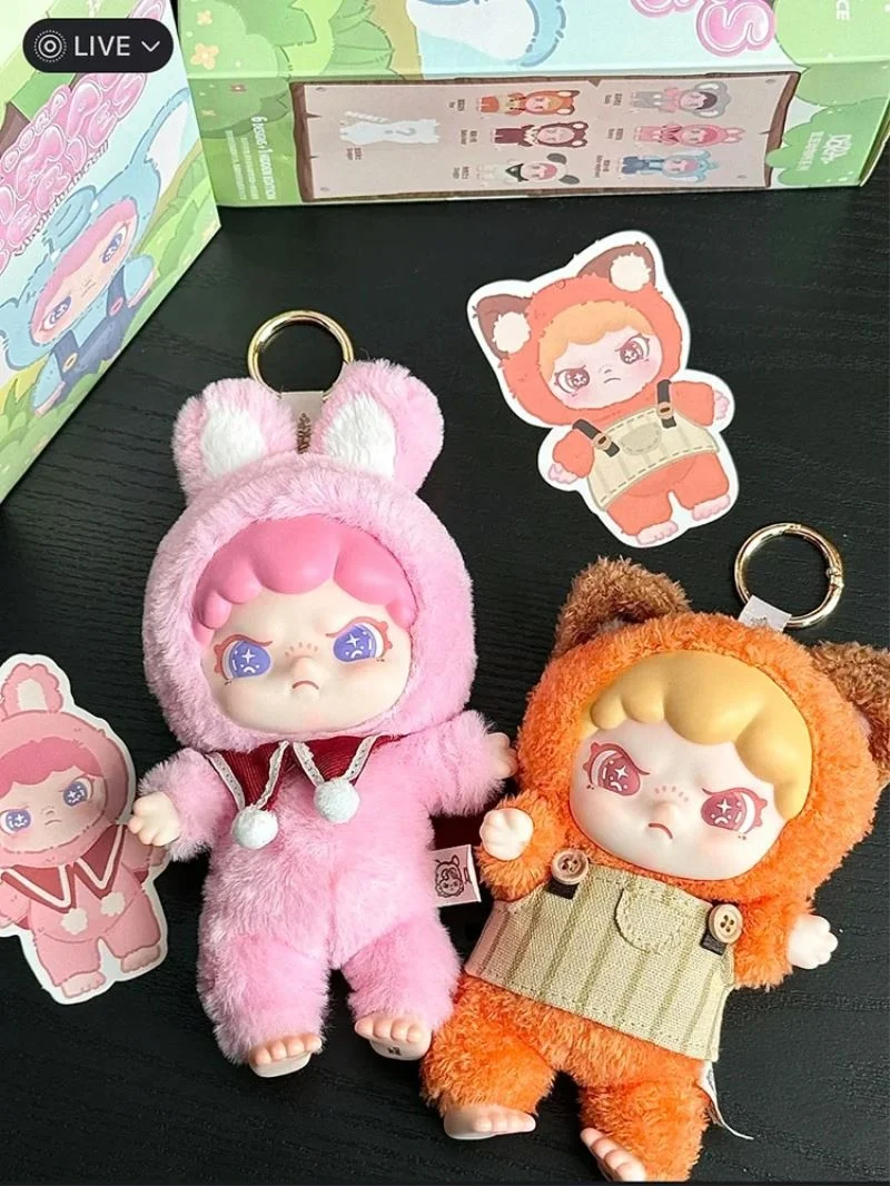 DORA Animals Series Vinyl Plush Doll Blind Box Toy Mystery Box Cute Action Figure Desktop Model Kawaii Kawaii Anime Figure Gift