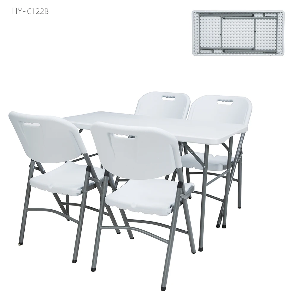 Портативный складываемый круговой 4ft 8 футов пластиковые столы HDPE складные для пикника и