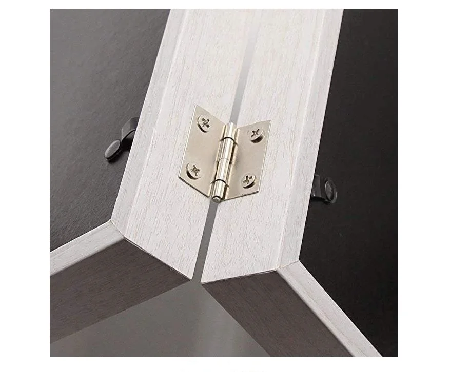 Новая стильная двойная фоторамка 5x7 белые деревянные откидные фоторамки коллаж теневая коробка 2 отверстия Элегантные Свадебные Уникальные подарки