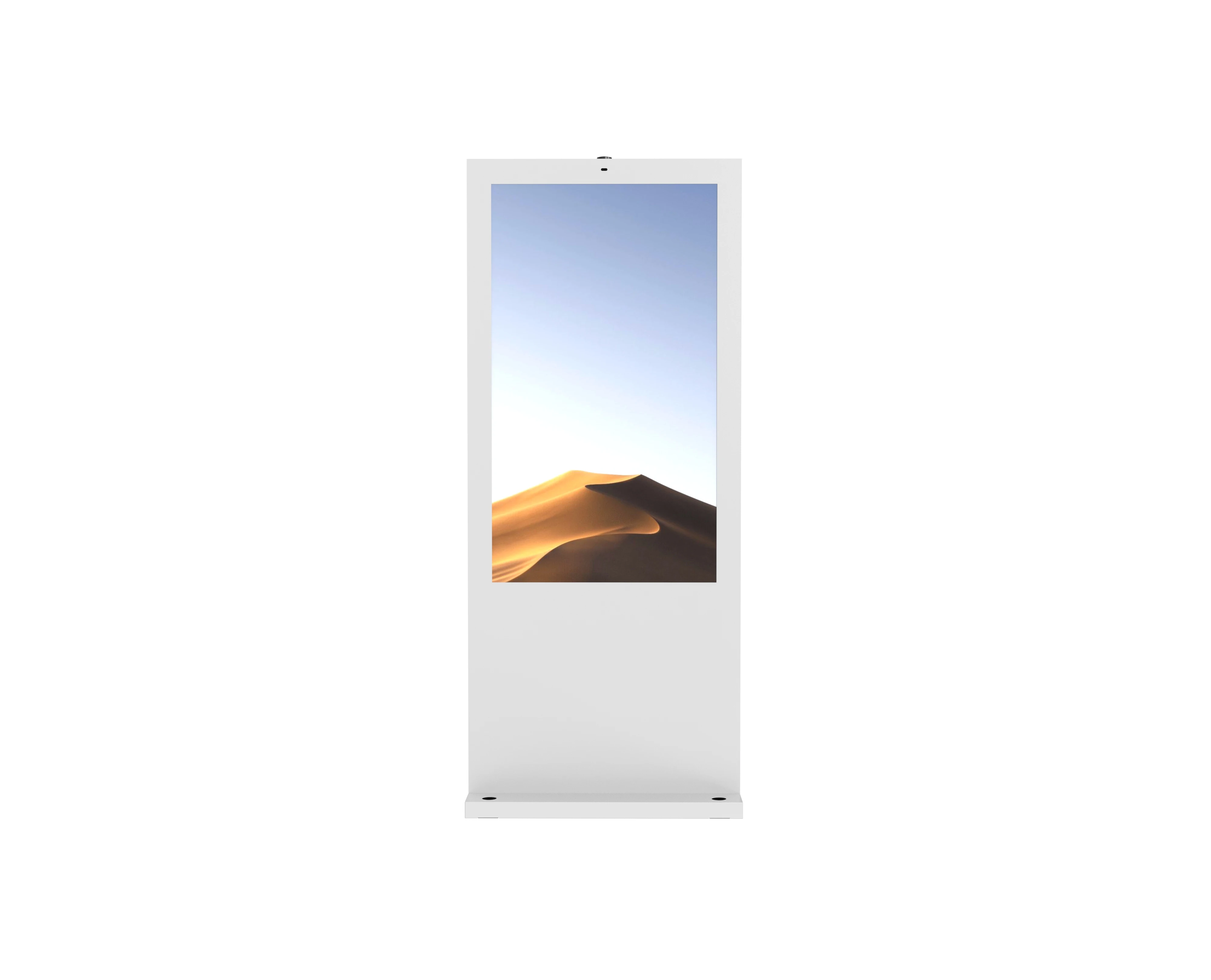Wholesale White Frame Digital Signage and Video Display Lcd Vertical landing  Advertising Screen Lcd Panel Sign Billboard