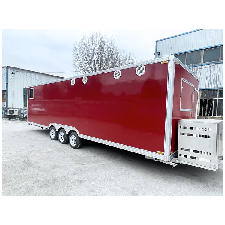 Ice Cream Truck Pizza Coffee Cart Catering Concession Trailer BBQ Vintage Food Truck With Full Kitchen