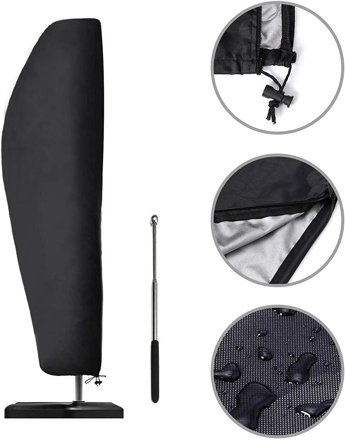 600D полиэстер с серебряным покрытием, наружный зонтик, крышка зонтика, крышка зонтика, банан, зонтик