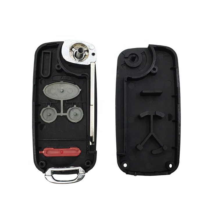 4 Button Flip Remote Car Smar Key Case Shell Cover Housing Modified For Honda Civic C - RV Para Viejo Odyssey 2000 - 2003