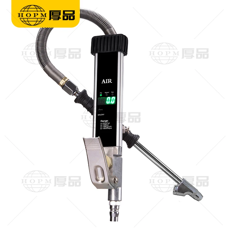 HP-803 0-255Psi Digital Tire Inflator Pressure Gauge 0-18Bar Air Gauge with LED Display Tyre Repair Tool