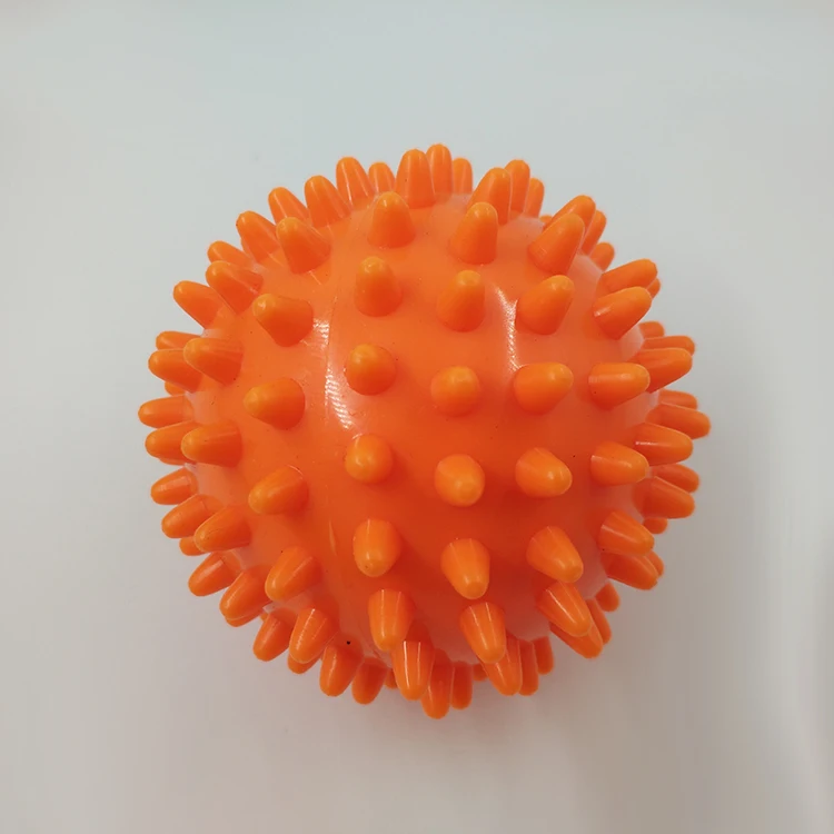 7.5CM PVC Round High Density Hand Foot Spiky yoga Massage Ball
