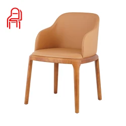 Finnite Nordic factory direct sales batch ash wood armrest backrest cushion modern home office simple leisure creative chair mil