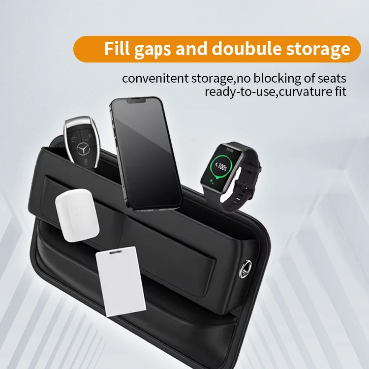 Auto Console Side Storage Box Car Organizer Front Seat Car Seat Gap Filler Organizer