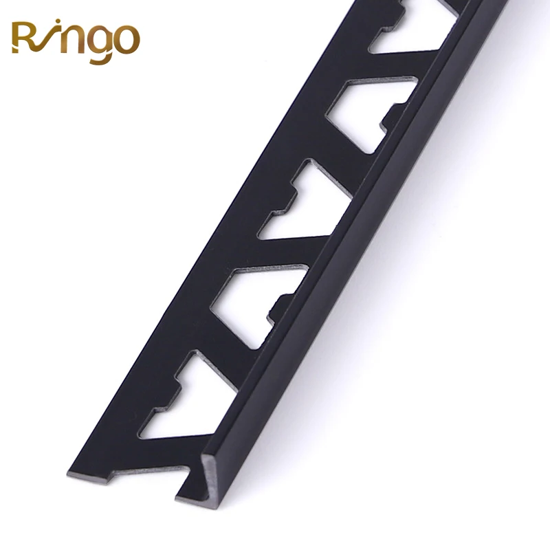 Foshan Ringo White Decorative Tile Edge L Shape Ceramic Bullnose Wall Tile Edge Pvc Plastic Tile Corners Trim For Home