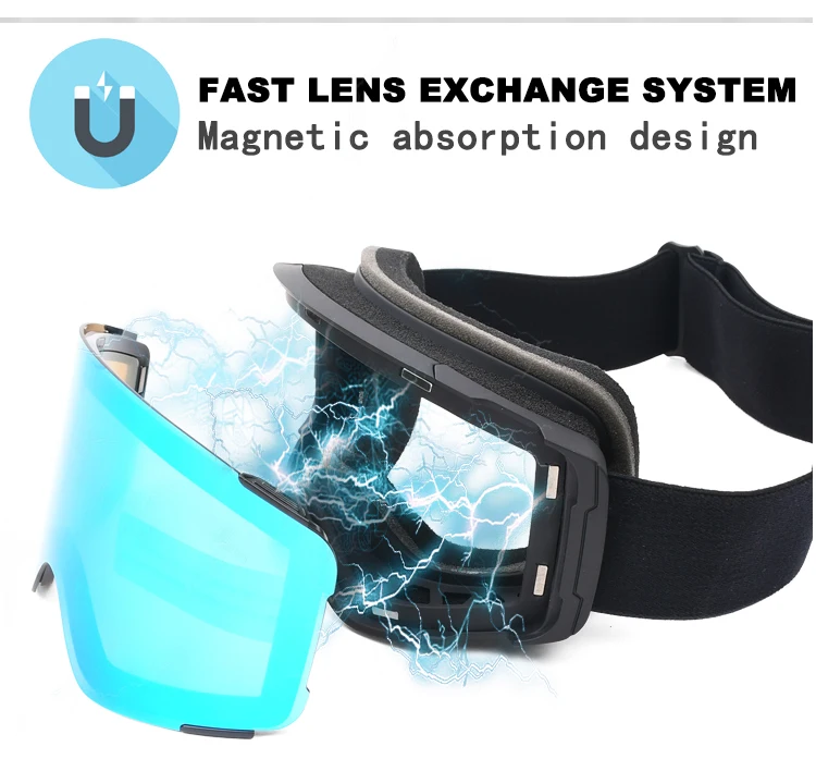 Customized Winter Snow Sports Skiing Snowmobile Goggle Unisex UV400 Protection Snowboard Ski Glasses