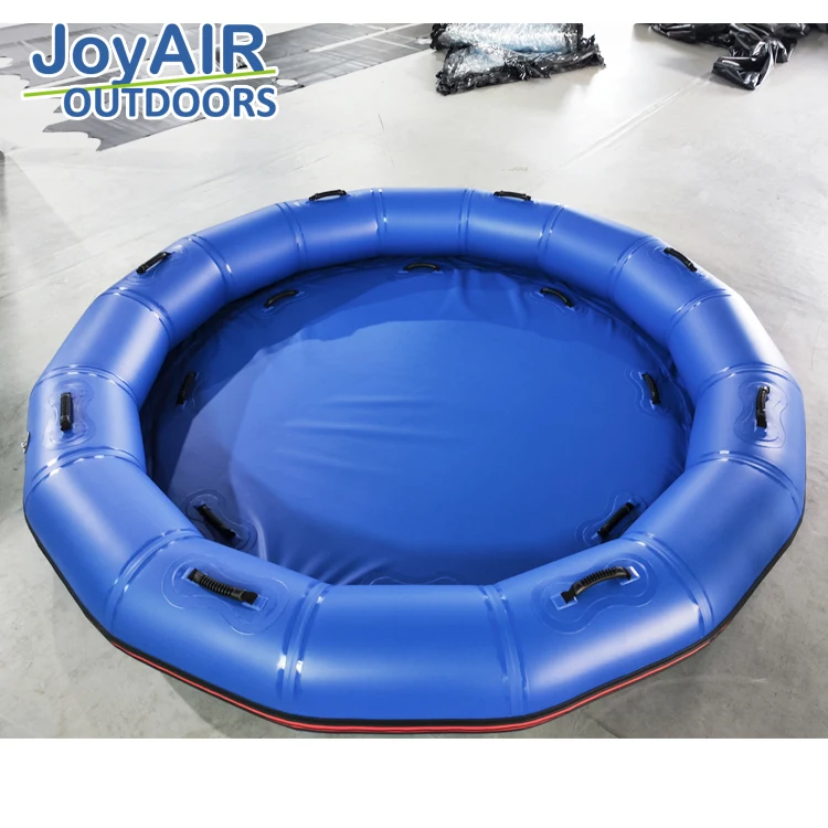 Inflatable Swim Raft Games blue color 4 person family white water rafting tube round water park raft For super fibreglass Slide