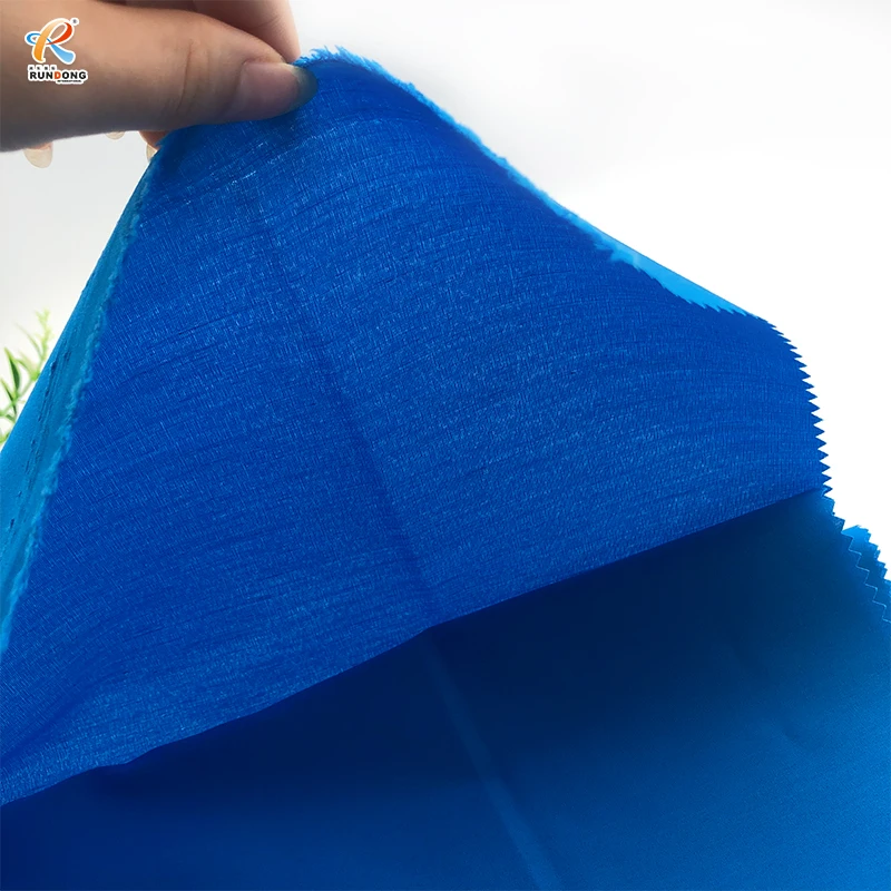 Rundong  wholesale high quality  Polyester Taffeta Fabric Plain Suit Garment Bag Lining Fabric