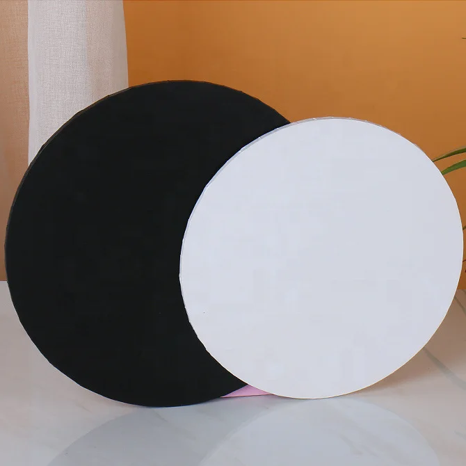 XJH Wholesale Custom High Quality Strong Matt White Masonite Cake Board MDF Cake Board