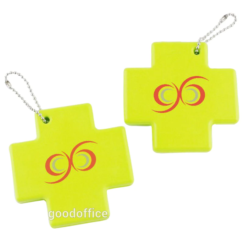 Guangzhou Factory Wholesale Custom Personalized Cross Shape PU Foam Keychains