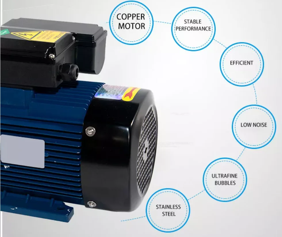 Stainless steel gas liquid mixing pump for mixing ozone and water