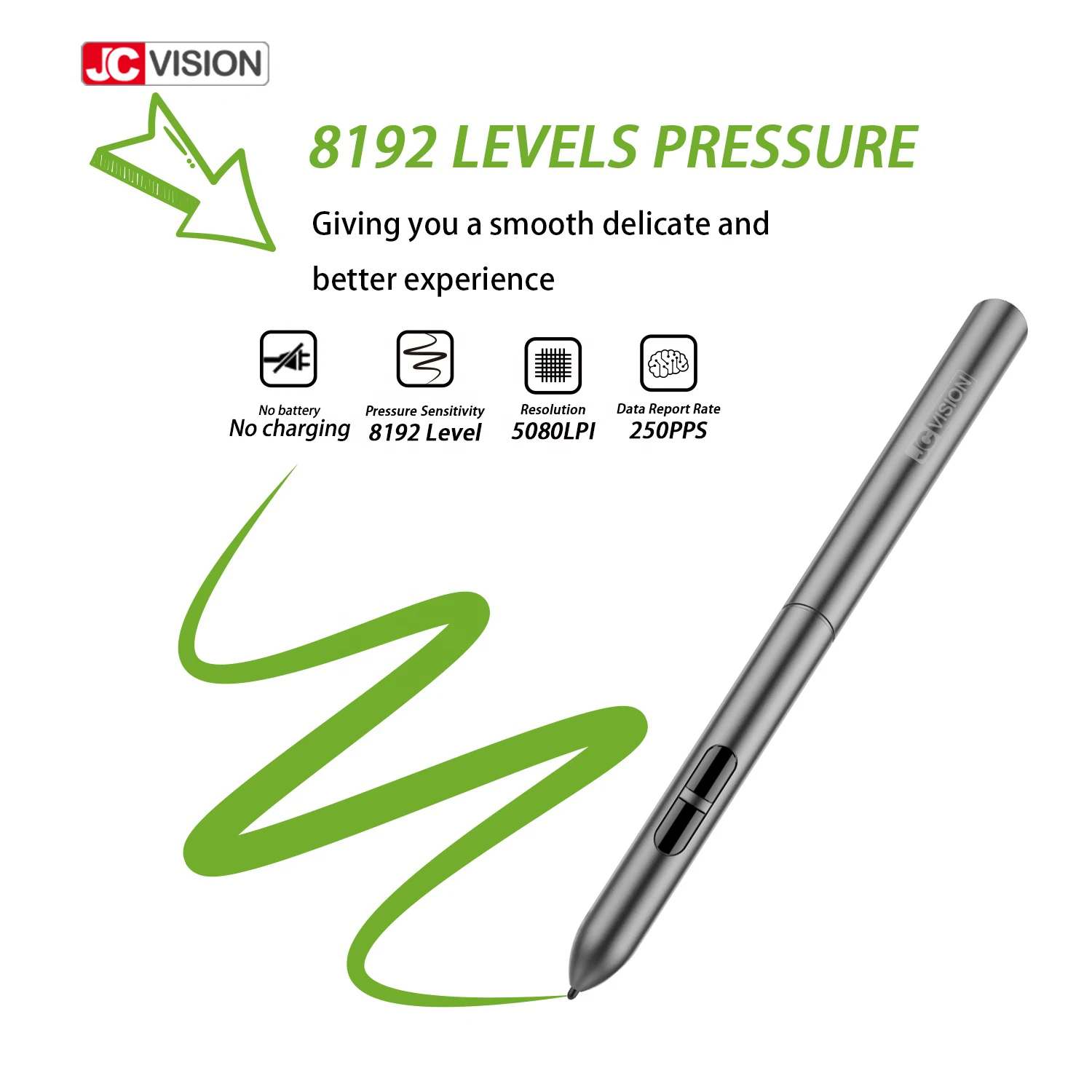 JCVISION JC-S640 professional electronic pen computer accessories kids graphic drawing tablet