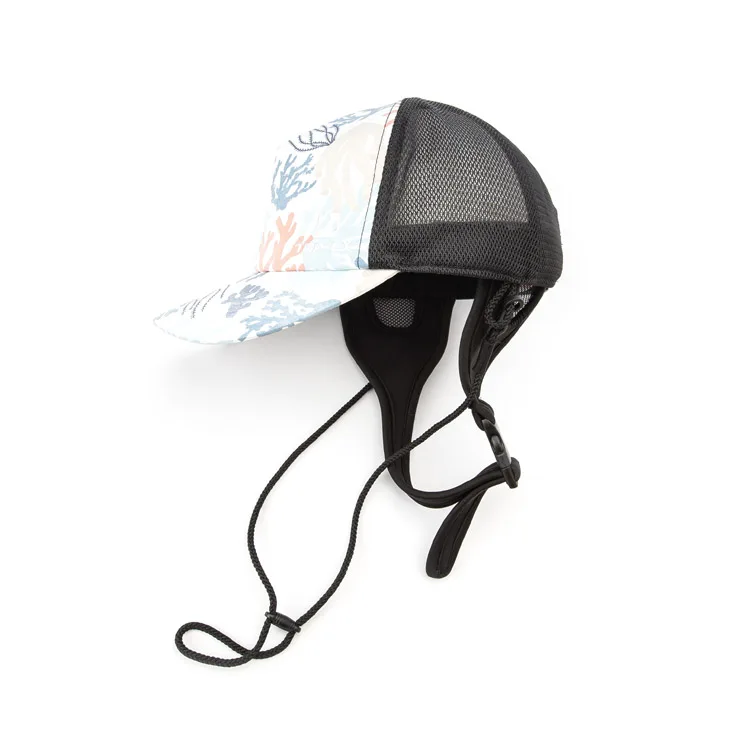 Custom Logo Male Mesh Detachable Chin Strap Waterproof Trucker Hat Caps