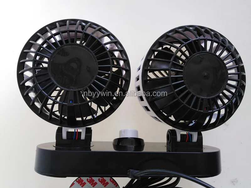 factory supply twin head car fan  dc 24v cooling